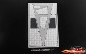RC4WD Steel Front Side Hood Diamond Plates for RC4WD Gelande II 2015 Land Rover Defender D90 RC4VVVC1085