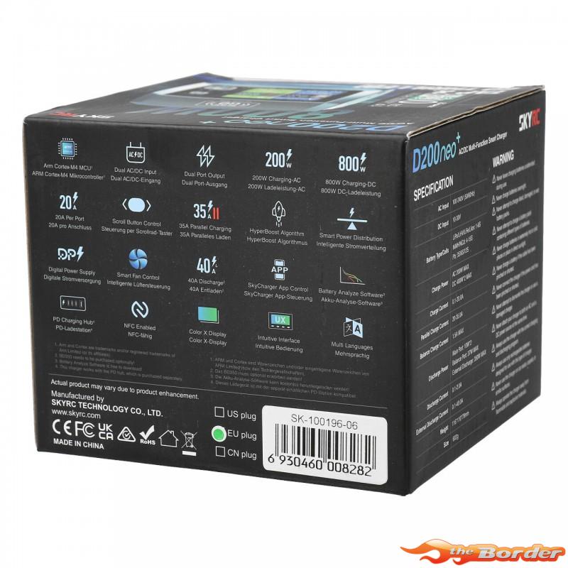 SkyRC D200 Neo+ NFC Duo AC/DC Charger (AC 200W / DC 2x400W) 100196-06 - Afbeelding 4