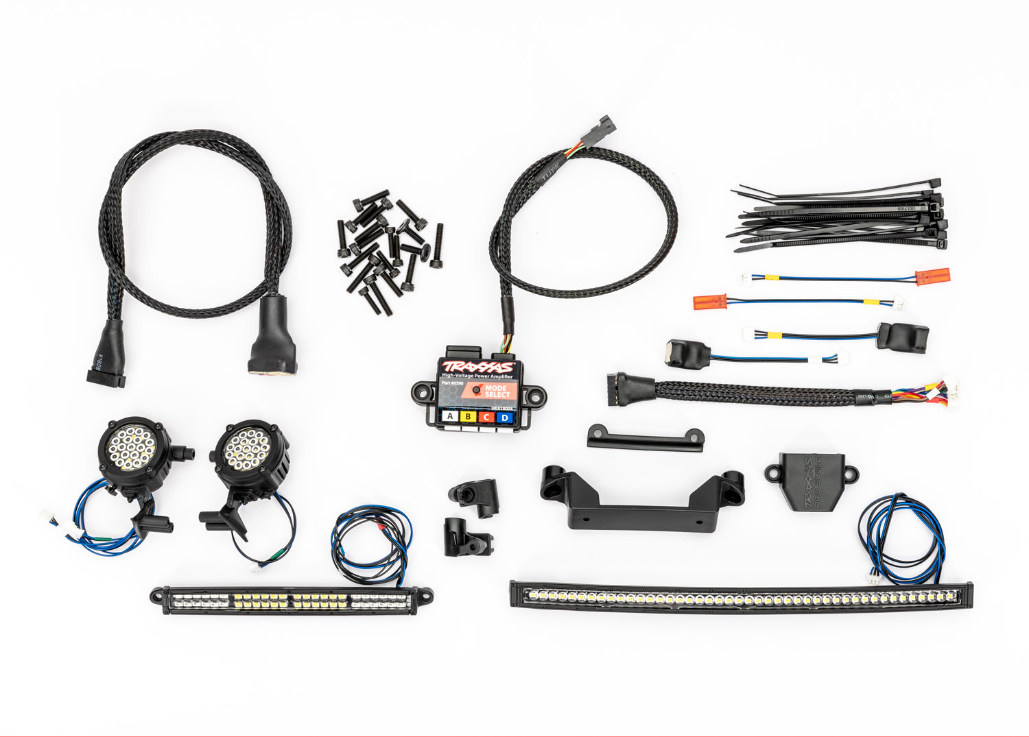 Traxxas Pro Scale Led Light Set, Sand Car, Complete (Includes Front Light Bar, Rear Light Bar, Side Lights (Left & Right), And High-Voltage Power Amplifier) 10996