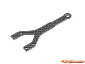 XRAY X4F'25 Graphite Upper Deck - Split Front - 1.6mm 301083-L
