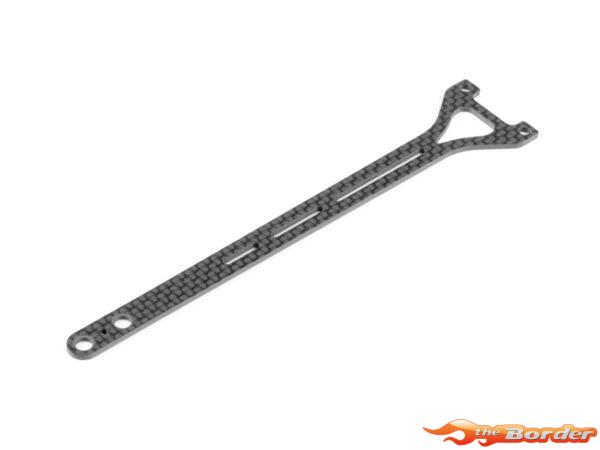 XRAY X4F'25 Graphite Upper Deck - Split Rear - 1.6mm 301084-L