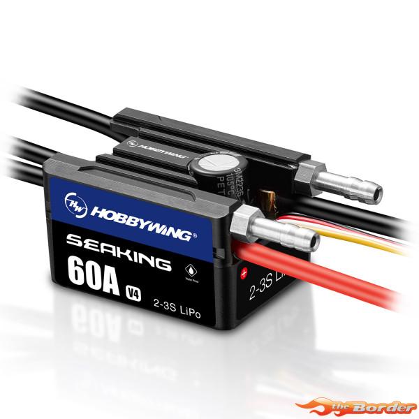 Hobbywing Seaking 60A Boat ESC V4 2-3s LiPo 30302202 - Afbeelding 2