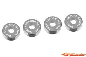 Corally Pivot Ball Adjusting Nut - Aluminium Titanium - 4 pcs C-00180-117-2
