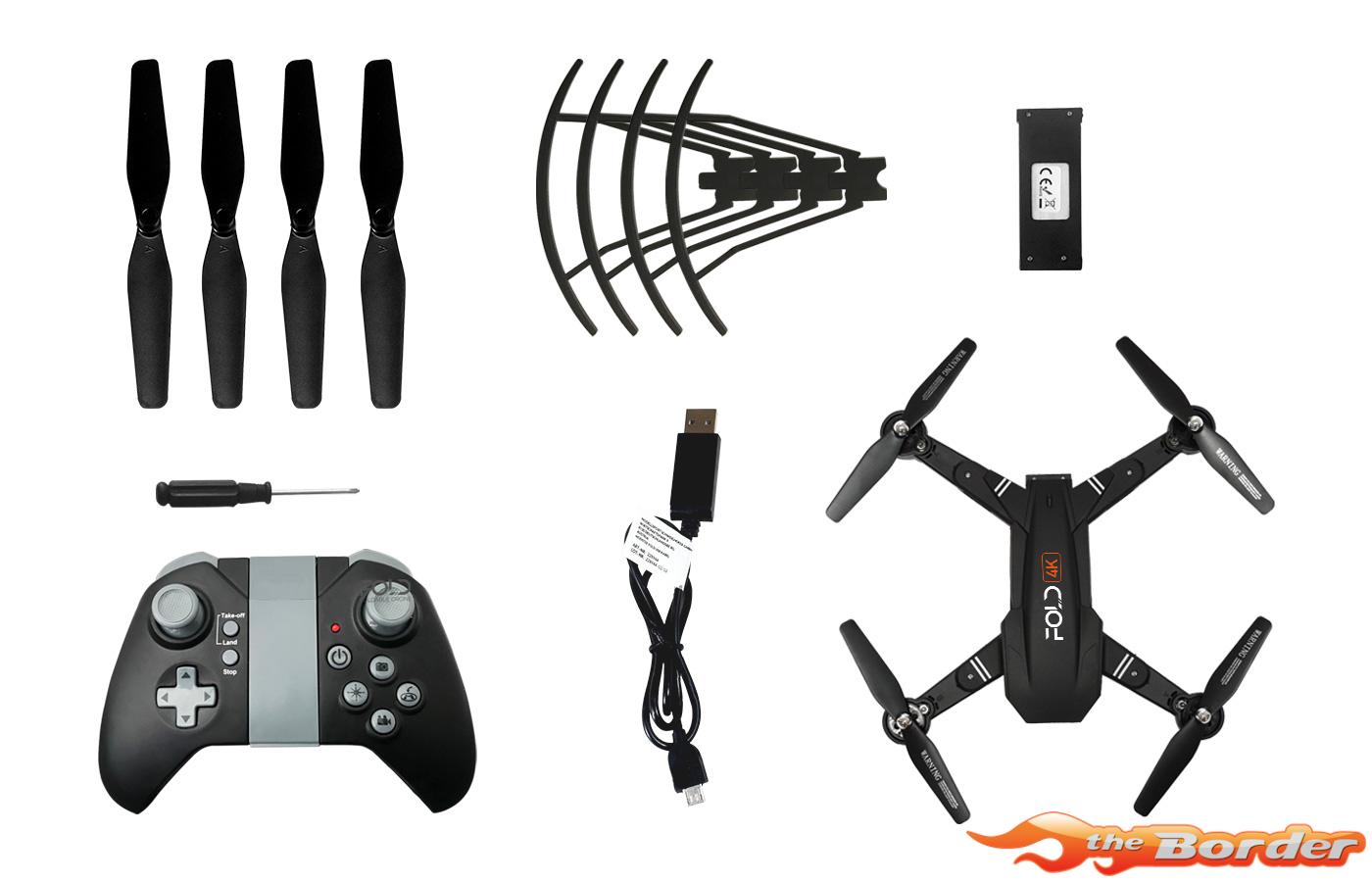 Modster Fold 4K - Foldable Drone RTF (Camera, Opvouwbaar, 20 Minuten vliegtijd) MD10024 - Afbeelding 9