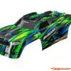 Traxxas Sledge Body Green (Prepainted, Assembled with body support/mounts) 9511-GRN