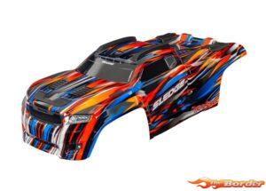 Traxxas Sledge Body Orange (Prepainted, Assembled with body support/mounts) 9511-ORNG