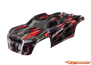 Traxxas Sledge Body Red (Prepainted, Assembled with body support/mounts) 9511-RED