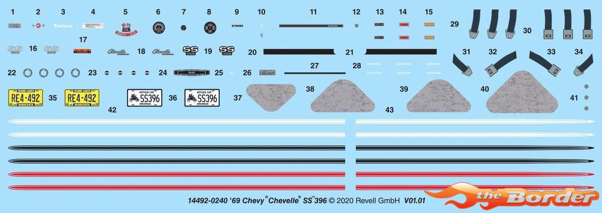 Revell 1969 Chevelle SS modelbouwpakket 1/25 14492 - Afbeelding 2