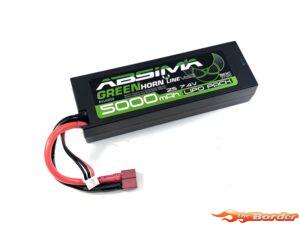 Absima 5000mAh 2S 7.4V (T-Plug) LiPo Battery 4140009
