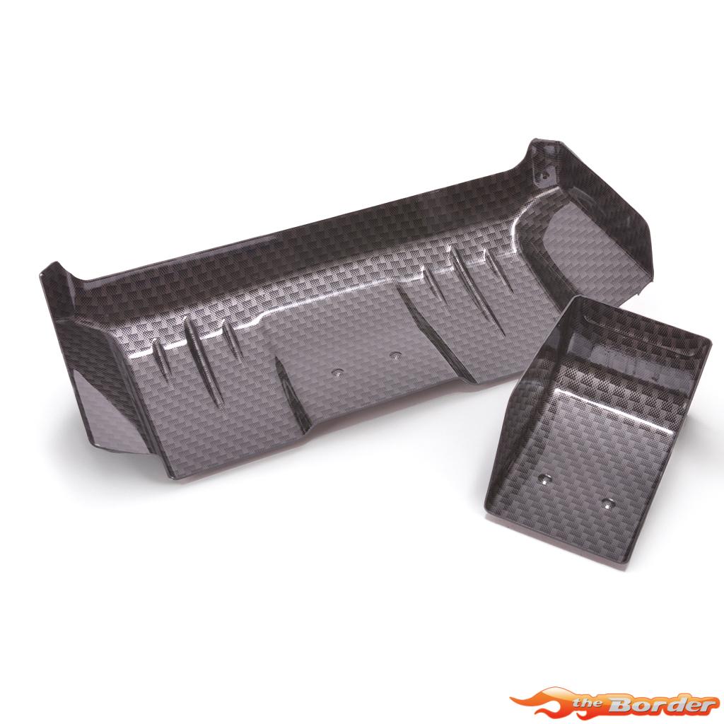 Aerox 1/10 Wide Rear Wing 1mm Carbon (2 Part) AX103 - Afbeelding 2