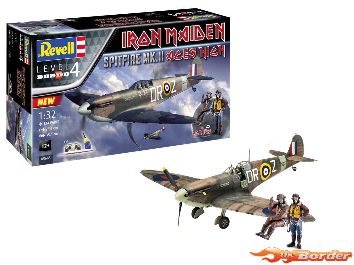 Revell Cadeauset Spitfire Mk.II "Aces High" Iron Maiden modelbouwpakket met basisaccessoires