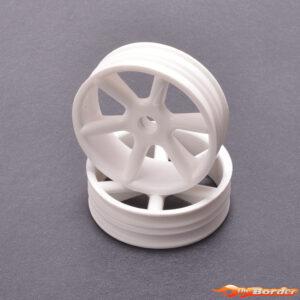 ContactRC JC 6 Spoke 2.2 2WD Front White Wheel (2) - CAT/Cougar 2K CR893