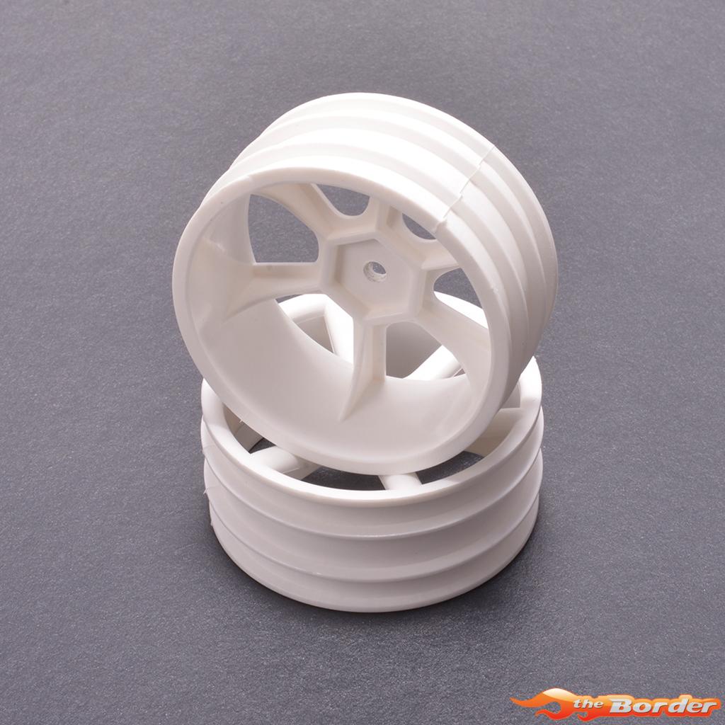 ContactRC JC 6 Spoke 2.2 4WD Front White Wheel (2) - CAT/Cougar 2K CR890 - Afbeelding 3