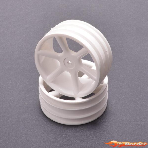 ContactRC JC 6 Spoke 2.2 4WD Front White Wheel (2) - CAT/Cougar 2K CR890