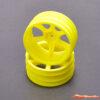 ContactRC JC 6 Spoke 2.2 4WD Front Yellow Wheel (2) - CAT/Cougar 2K CR892 - Afbeelding 3