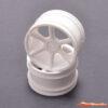 ContactRC JC 6 Spoke 2.2 Rear White Wheel (2) - CAT/Cougar 2K CR887 - Afbeelding 3
