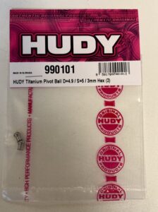 HUDY Titan Pivot Ball D=4.9 S=5 3mm Hex (2) 990101