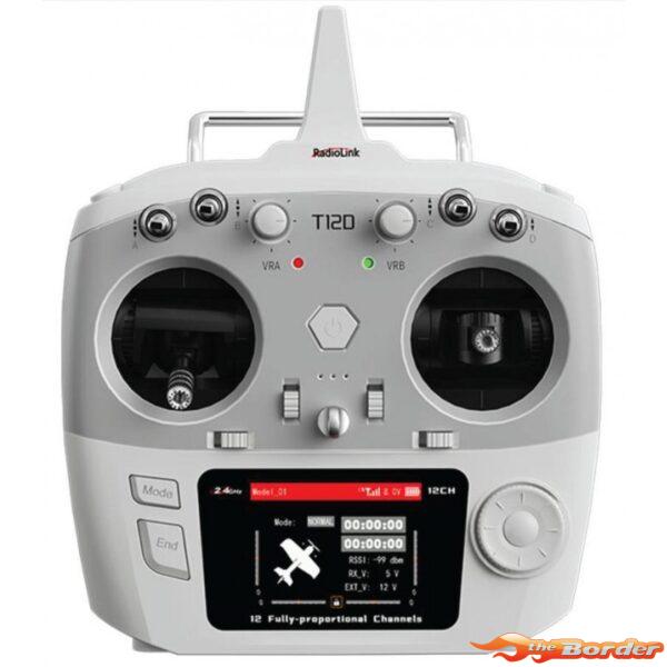 RadioLink T12D 12-Channel Stick Transmitter (Mode 2) with R12F Receiver