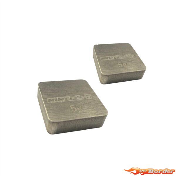 RipTech RC Tungsten Chassis Weight 5g (2pcs) 9.8x9.8x3mm RTT05G-2PC