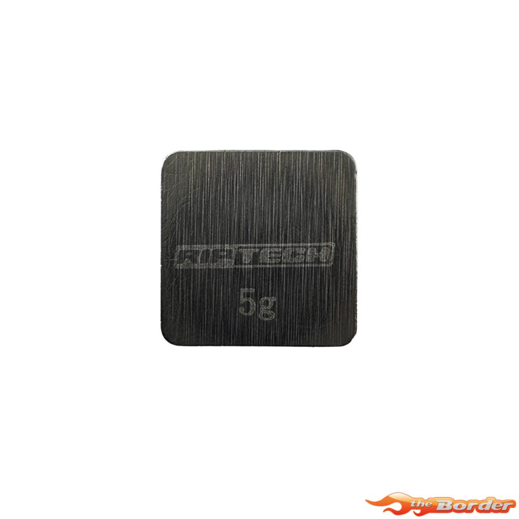 RipTech RC Tungsten Chassis Weight 5g 9.8x9.8x3mm RTT05G - Afbeelding 3