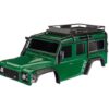Traxxas Body Land Rover Green (Complete with plastic, Clipless) 8050-GRN