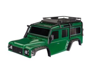 Traxxas Body Land Rover Green (Complete with plastic, Clipless) 8050-GRN