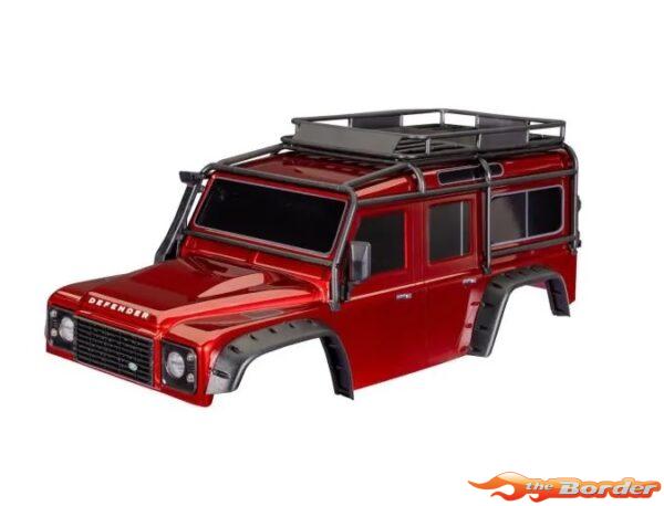Traxxas Body Land Rover Red (Complete with plastic, Clipless) 8050-RED