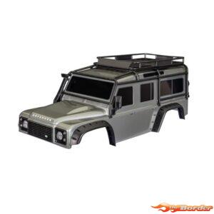 Traxxas Body Land Rover Silver (Complete with plastic, Clipless) 8050-SLVR