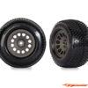 Traxxas Tires & Wheels (Charcoal Gray Wheels, Response Pro Tires) Mini XRT 10774-GRAY