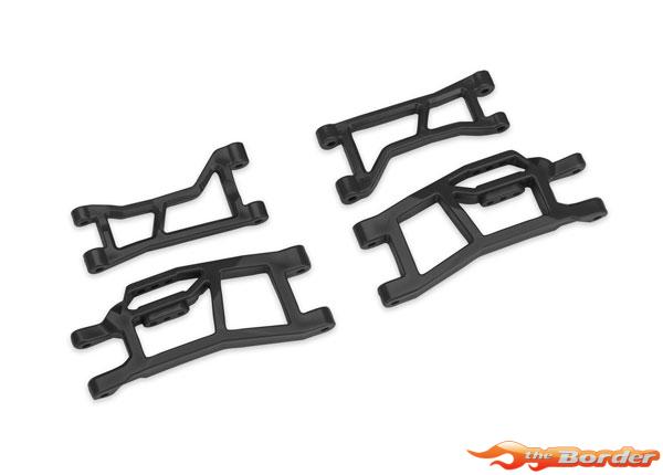 Traxxas WideMaxx Front Upper & Lower HD Suspension Arms - Black 10725-BLK