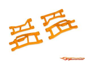 Traxxas WideMaxx Front Upper & Lower HD Suspension Arms - Orange 10725-ORNG