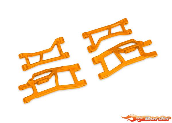 Traxxas WideMaxx Front Upper & Lower HD Suspension Arms - Orange 10725-ORNG