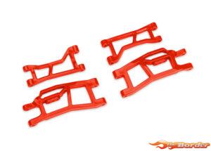 Traxxas WideMaxx Front Upper & Lower HD Suspension Arms - Red 10725-RED