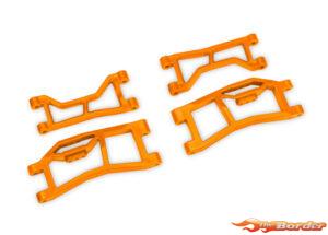 Traxxas WideMaxx Rear Upper & Lower HD Suspension Arms - Orange 10727-ORNG