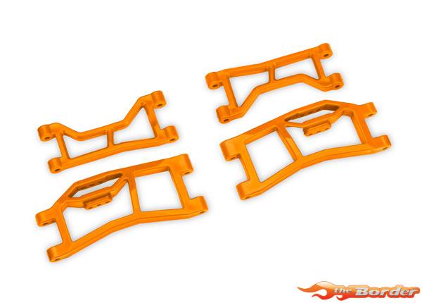 Traxxas WideMaxx Rear Upper & Lower HD Suspension Arms - Orange 10727-ORNG