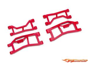 Traxxas WideMaxx Rear Upper & Lower HD Suspension Arms - Red 10727-RED