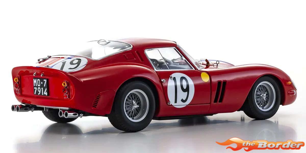 Kyosho 1/18 Ferrari 250 GTO 3rd Over All LM 1962 Nr.19 Noblet/Guichet 08438A - Afbeelding 4