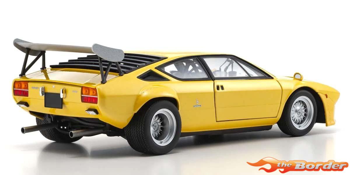 Kyosho 1/18 Lamborghini Urraco Rally 1974 Yellow 8445GY - Afbeelding 3