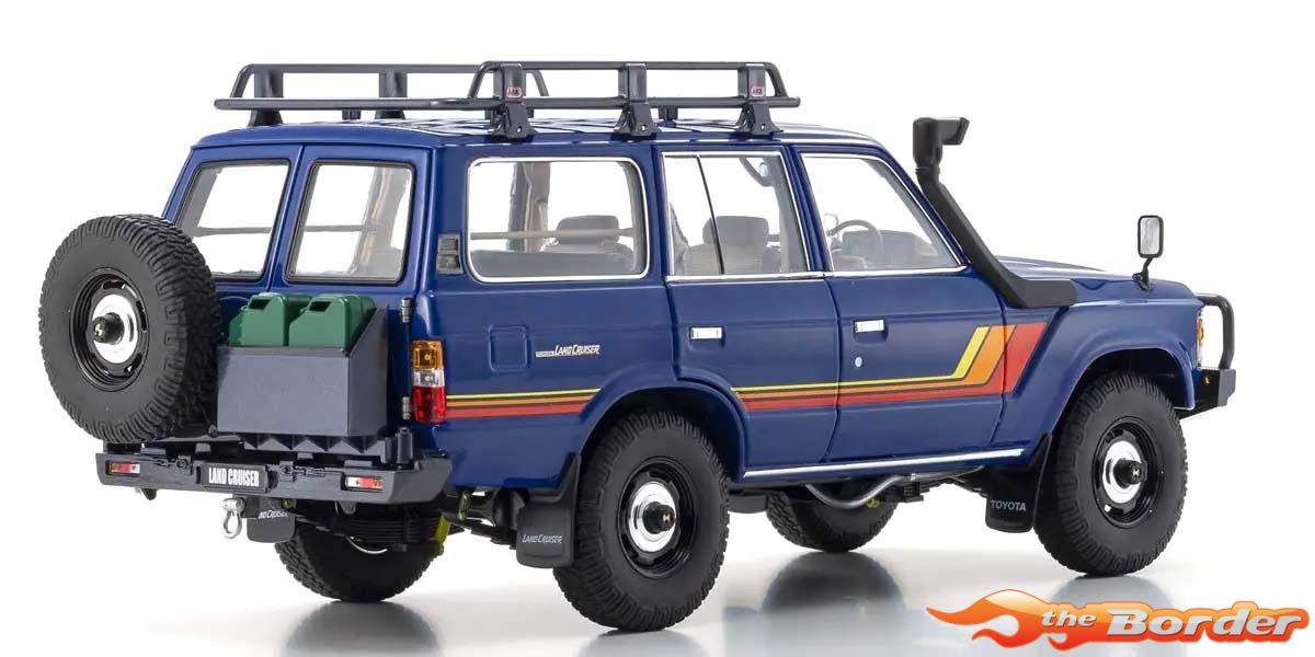 Kyosho 1/18 TOYOTA Land Cruiser 60 1980 Blue 08956XBL - Afbeelding 3