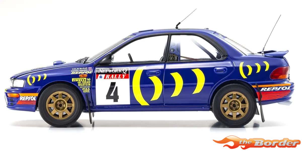 Kyosho 1/18 Subaru Impreza Colin Mcrae Winner 1994 Nr.4 08962A - Afbeelding 9