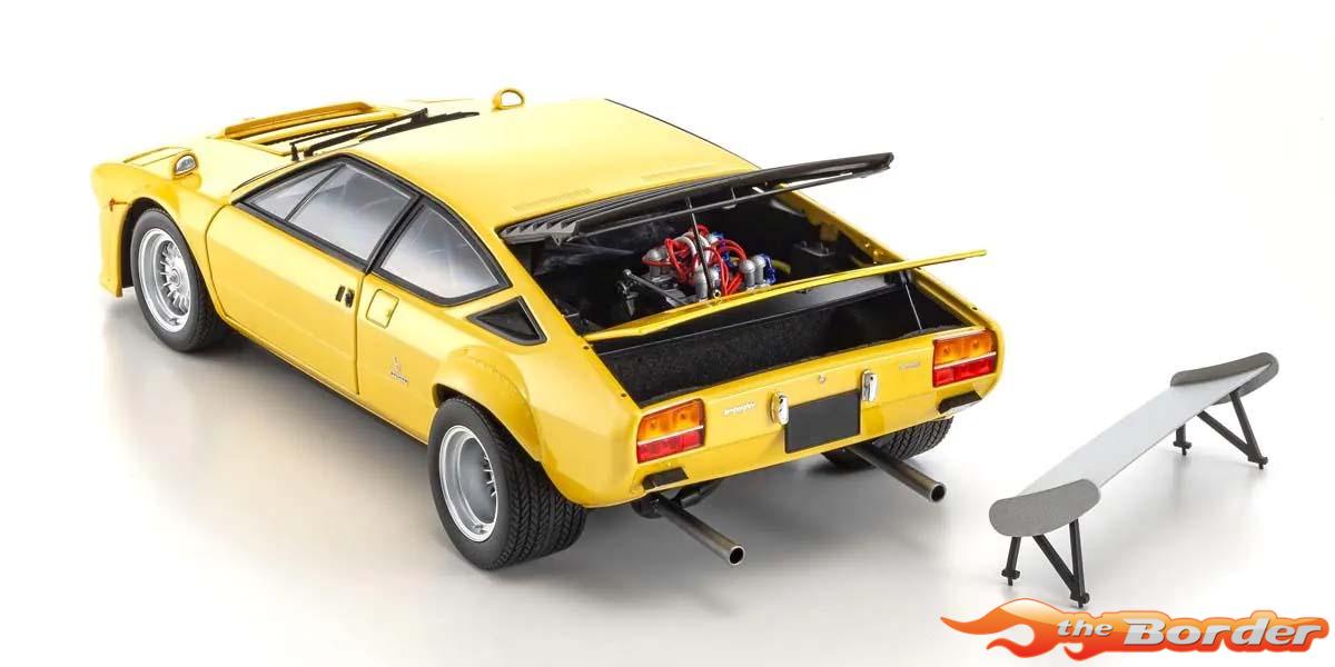 Kyosho 1/18 Lamborghini Urraco Rally 1974 Yellow 8445GY - Afbeelding 4