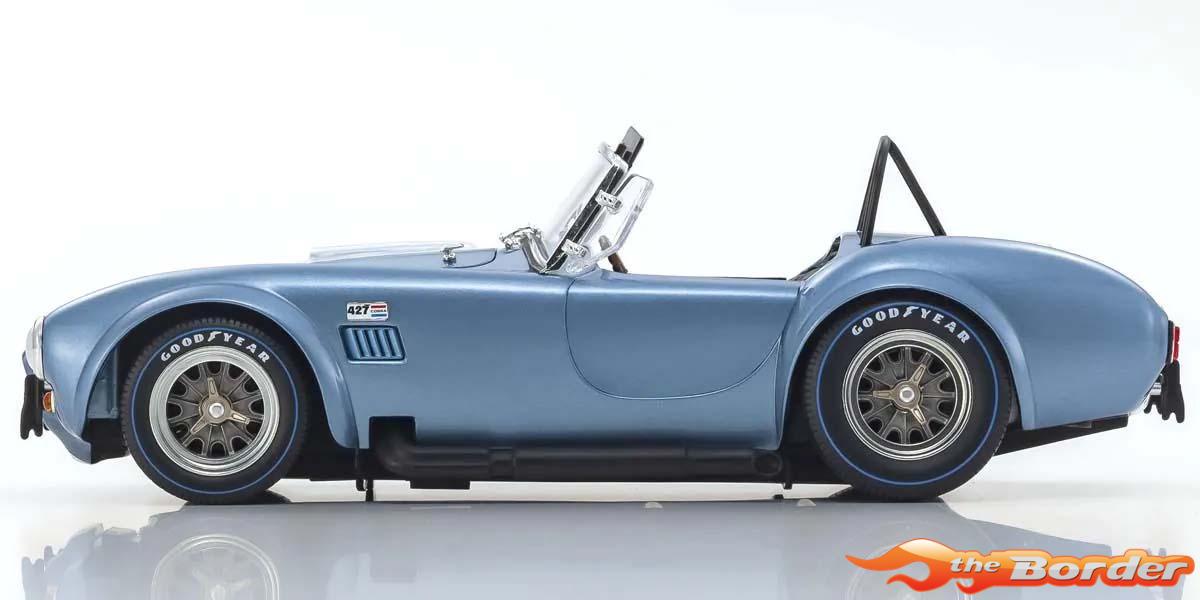 Kyosho 1/18 Shelby Cobra 427 S/C Spider 1962 Light Blue-White KS08047SBL - Afbeelding 4