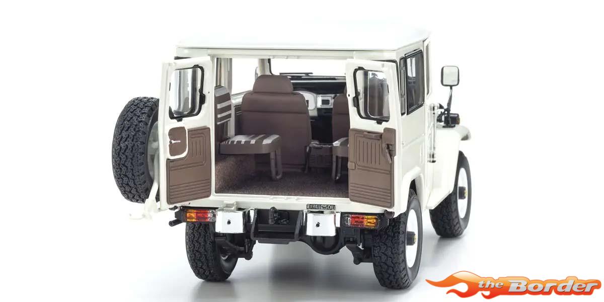 Kyosho 1/18 TOYOTA Land Cruiser 40 Van White 1980 (BJ42V) 08971W - Afbeelding 3