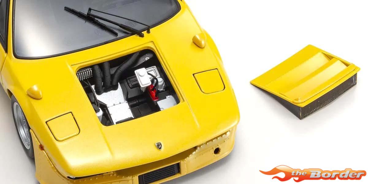 Kyosho 1/18 Lamborghini Urraco Rally 1974 Yellow 8445GY - Afbeelding 5