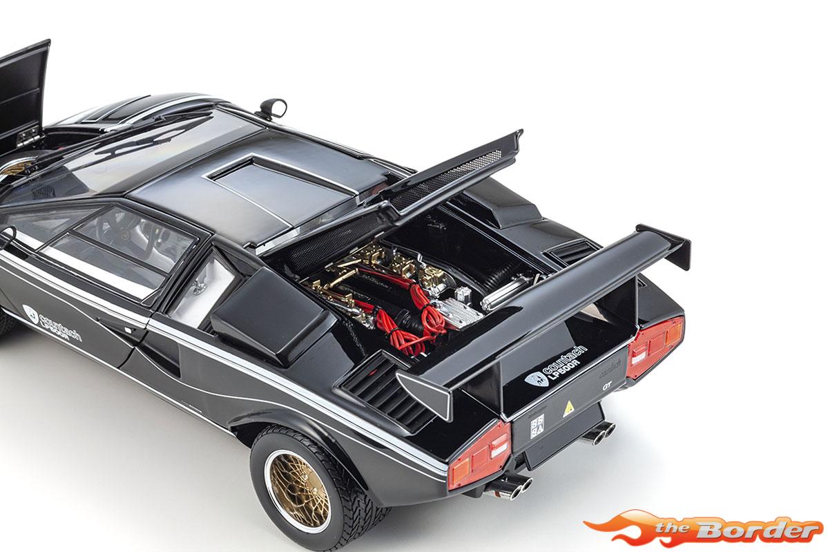 Kyosho 1/18 Lamborghini Countach LP500R Black-White 8320C - Afbeelding 3