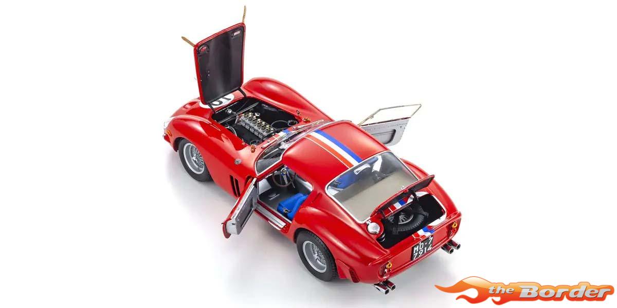Kyosho 1/18 Ferrari 250 GTO 3rd Over All LM 1962 Nr.19 Noblet/Guichet 08438A - Afbeelding 7
