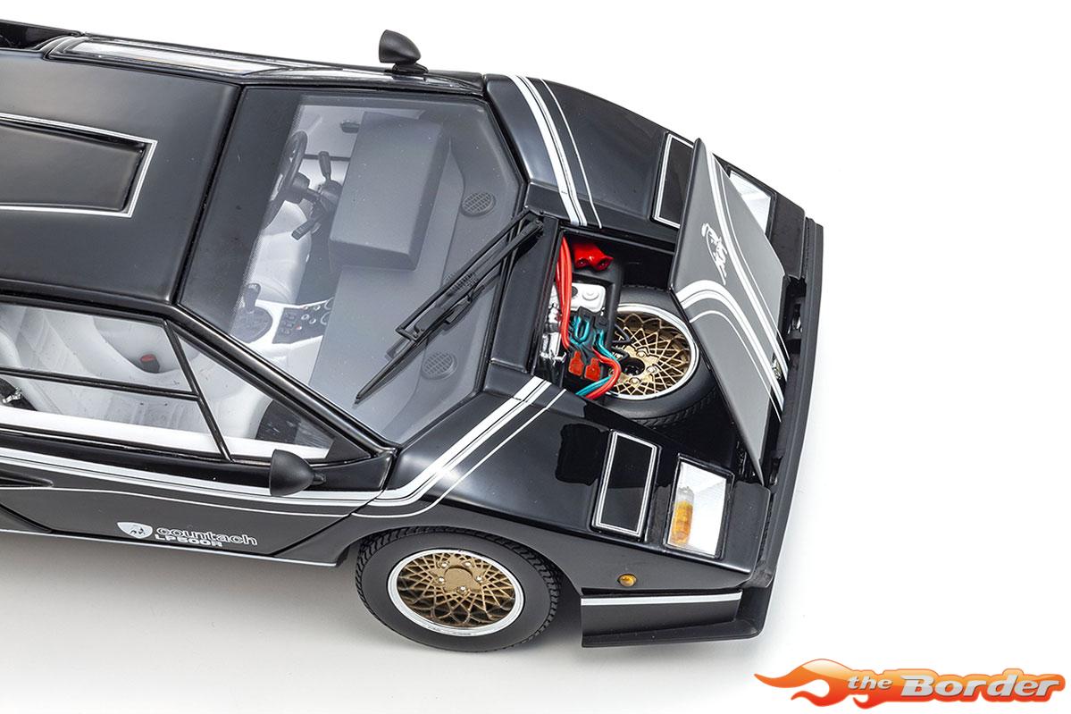 Kyosho 1/18 Lamborghini Countach LP500R Black-White 8320C - Afbeelding 4