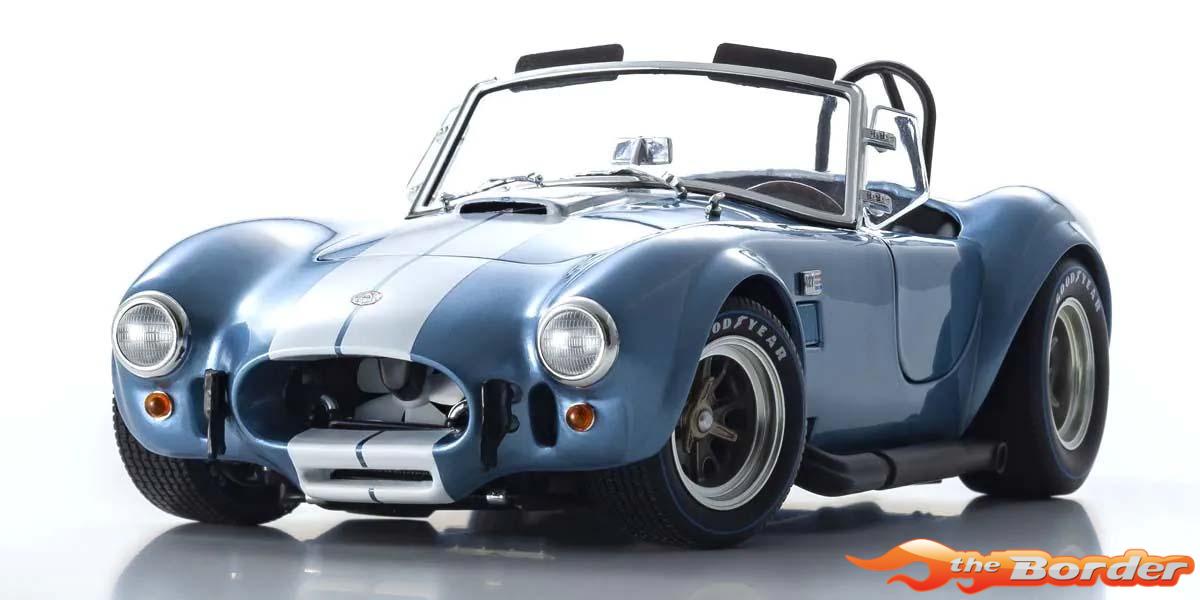 Kyosho 1/18 Shelby Cobra 427 S/C Spider 1962 Light Blue-White KS08047SBL - Afbeelding 7