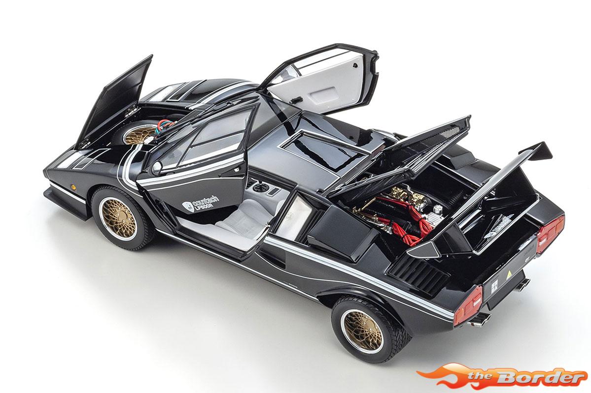 Kyosho 1/18 Lamborghini Countach LP500R Black-White 8320C - Afbeelding 6