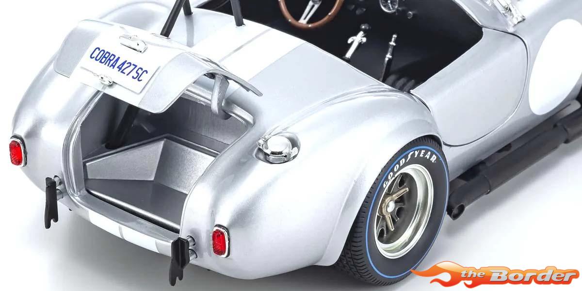 Kyosho 1/18 Shelby Cobra 427 S/C Spider 1962 Silver KS08047S - Afbeelding 8